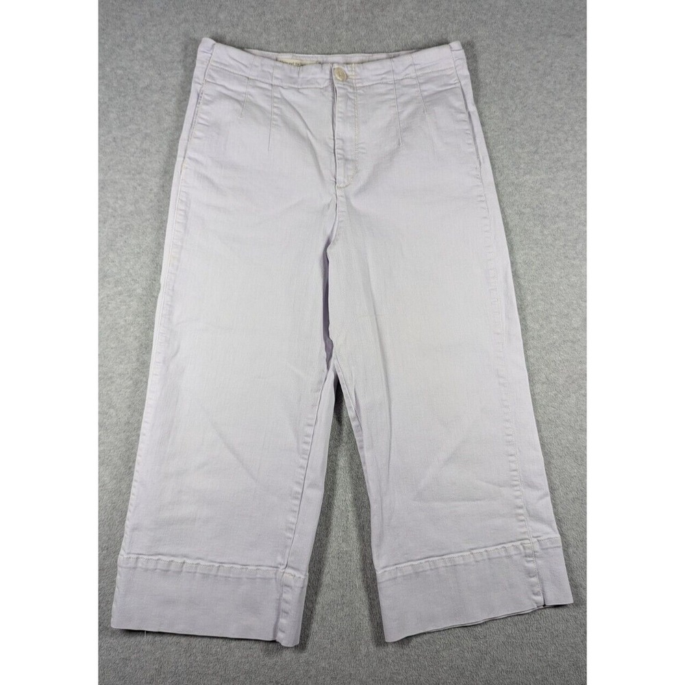 Pilcro‎ Women Pants 32x23 Wide Leg Crop Super High Rise Twill Culotte